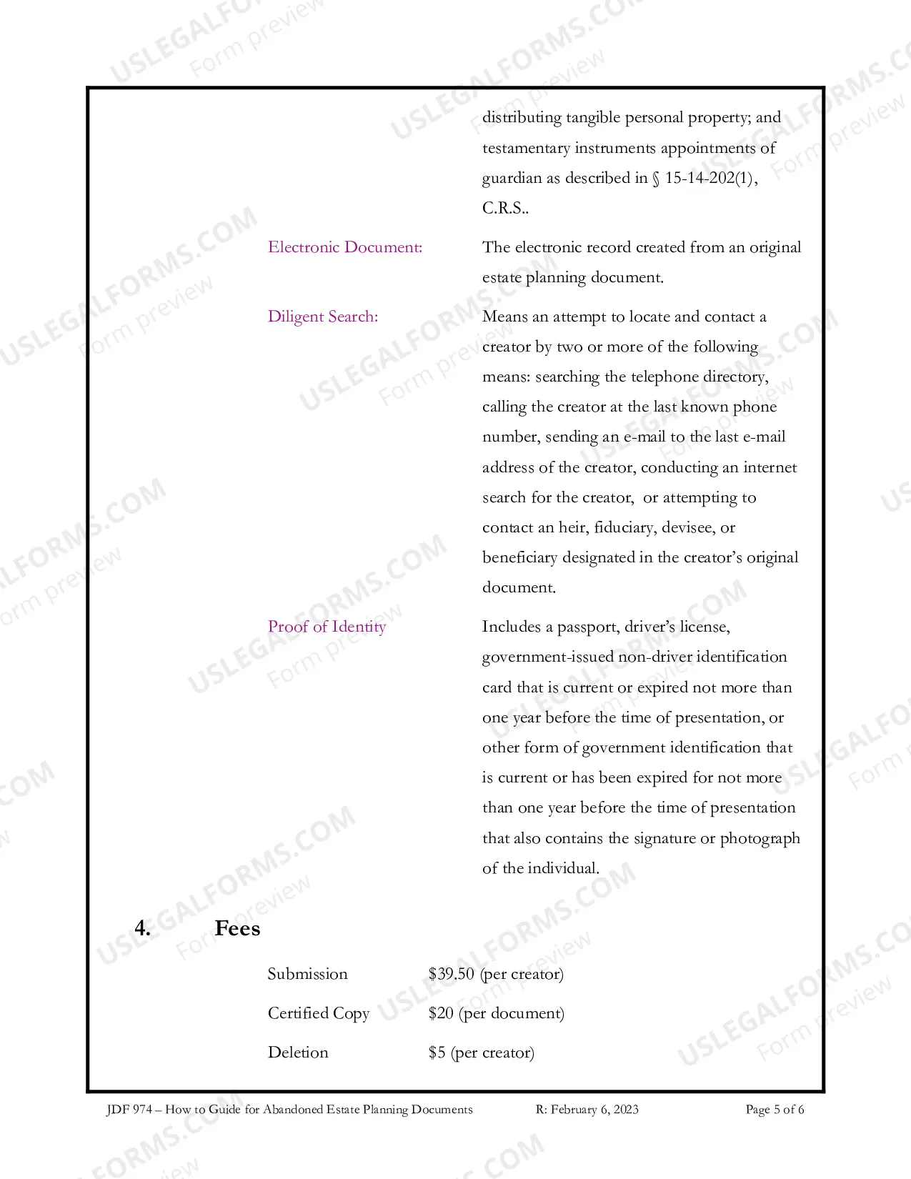 Preview How to Guide for Abandoned Estate Planning Documents