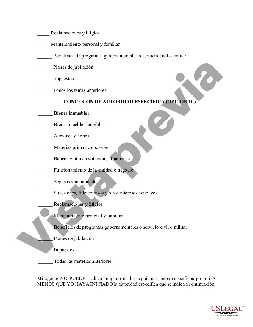 Preview Poder legal duradero