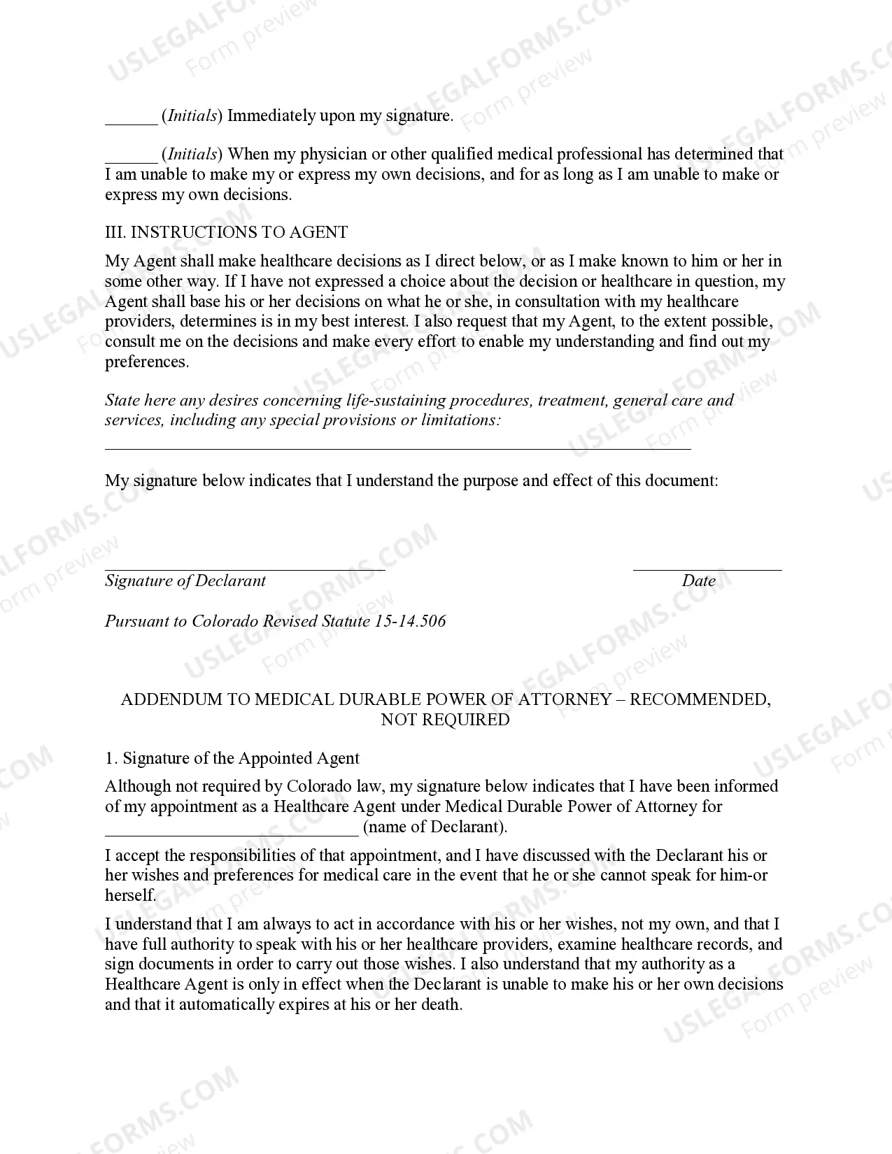 Preview Medical Durable Power of Attorney