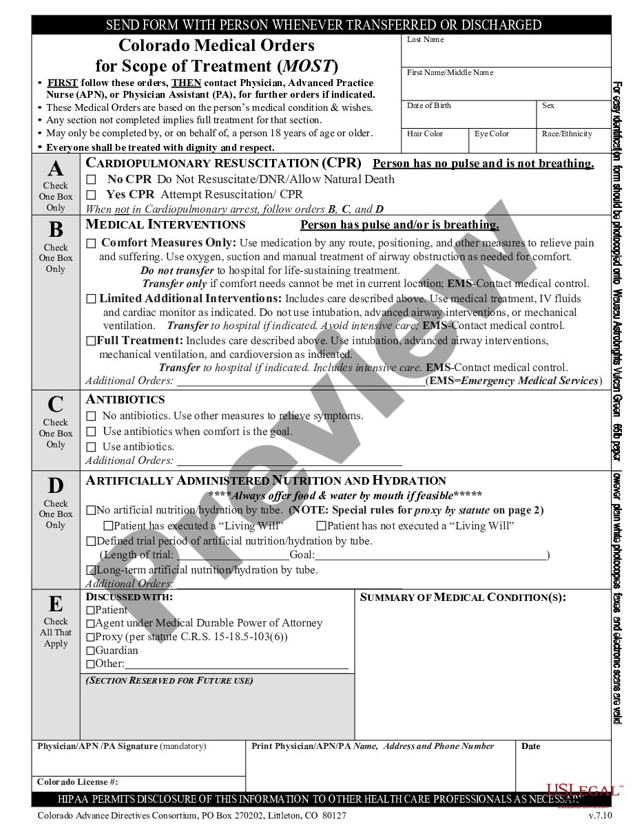 Colorado Most Form 2023 Printable Forms Free Online