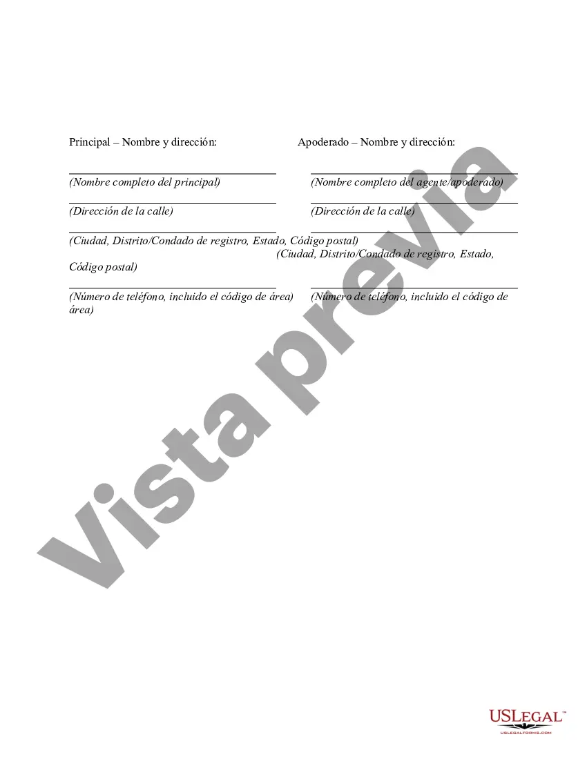 Preview Poder notarial limitado en el que se especifican poderes con ejemplos de poderes incluidos