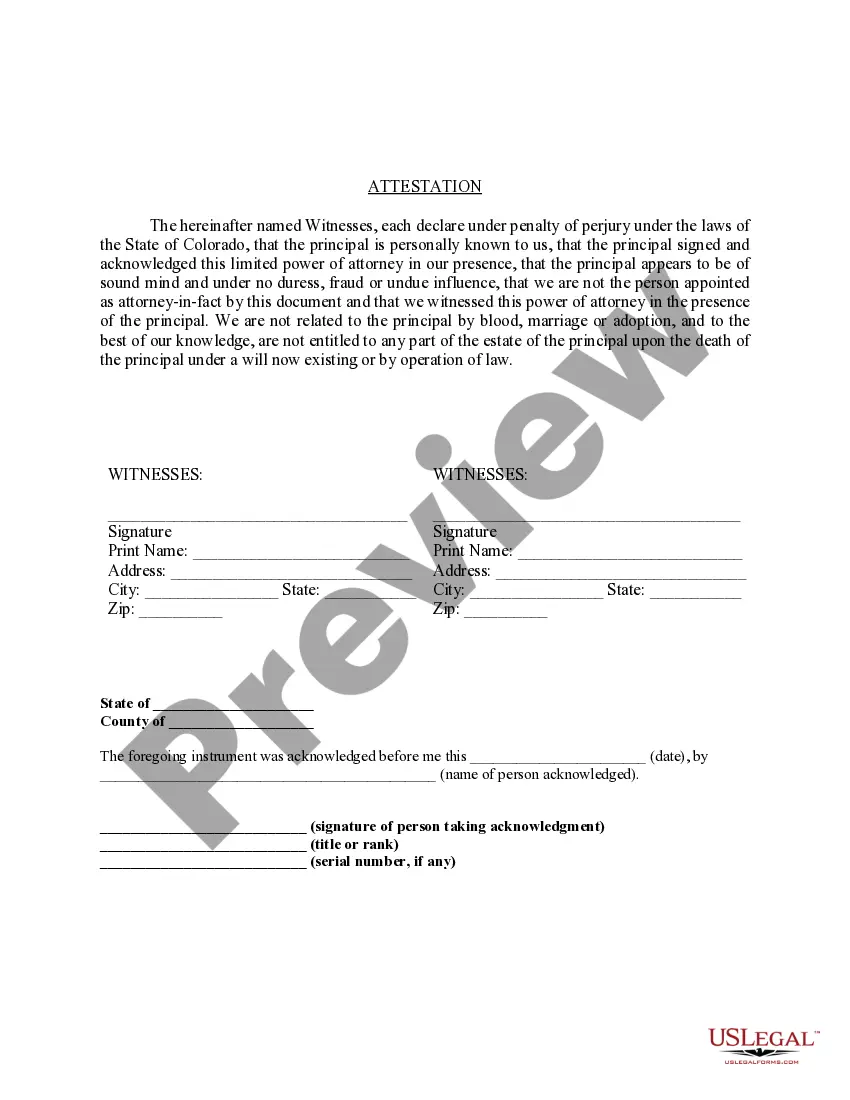 Get Limited Power of Attorney where you Specify Powers with Sample Powers Included Preview Limited Power of Attorney where you Specify Powers with Sample Powers Included