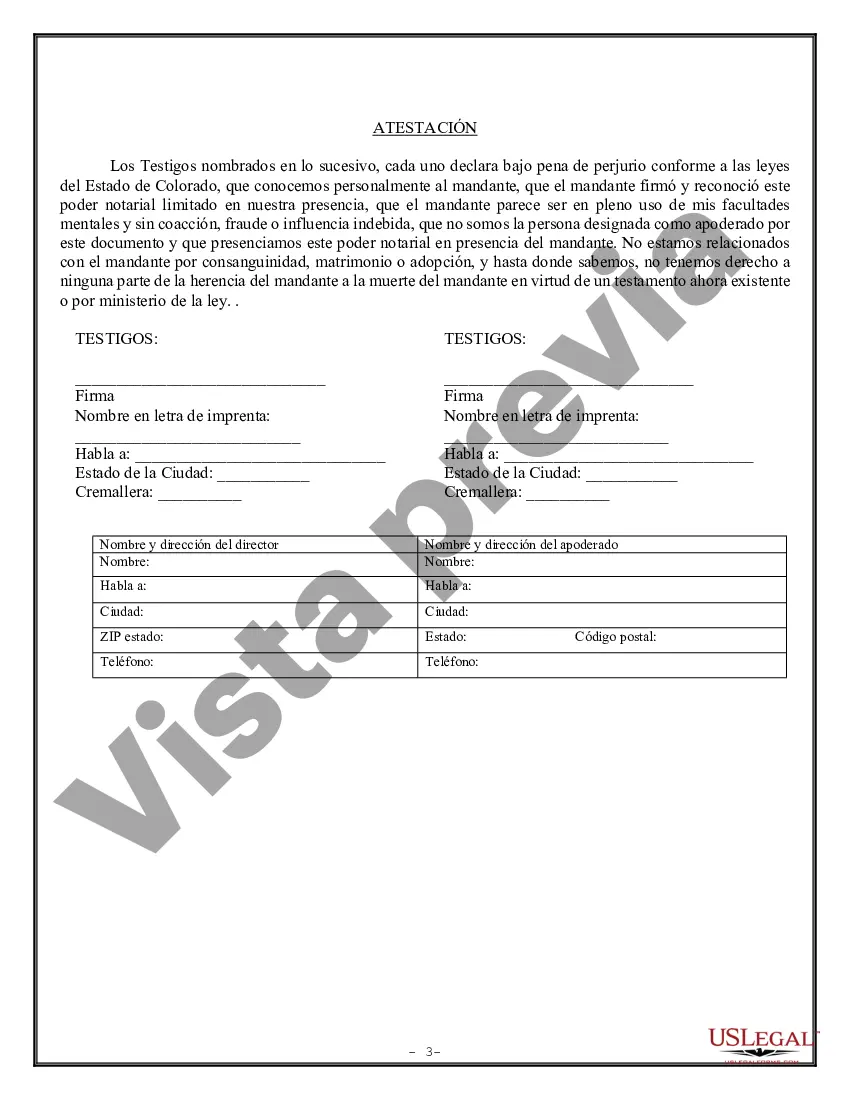 Preview Poder Notarial Limitado para Transacciones de Acciones y Poderes Corporativos