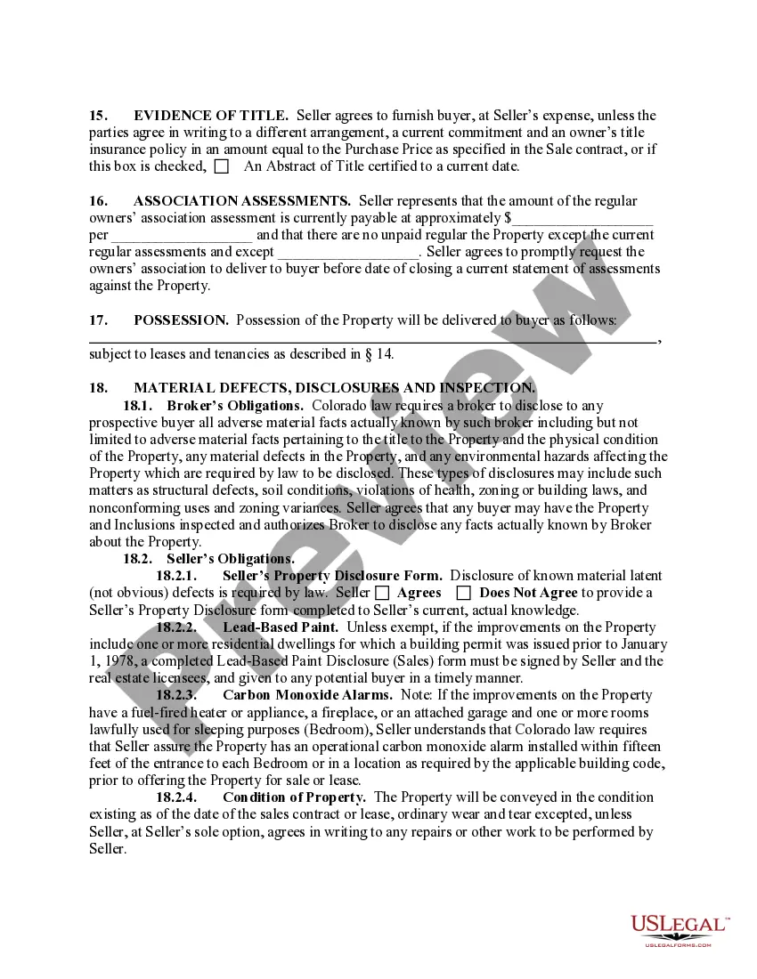 Preview Exclusive Right-to-Sell Listing Contract between Seller and Brokerage