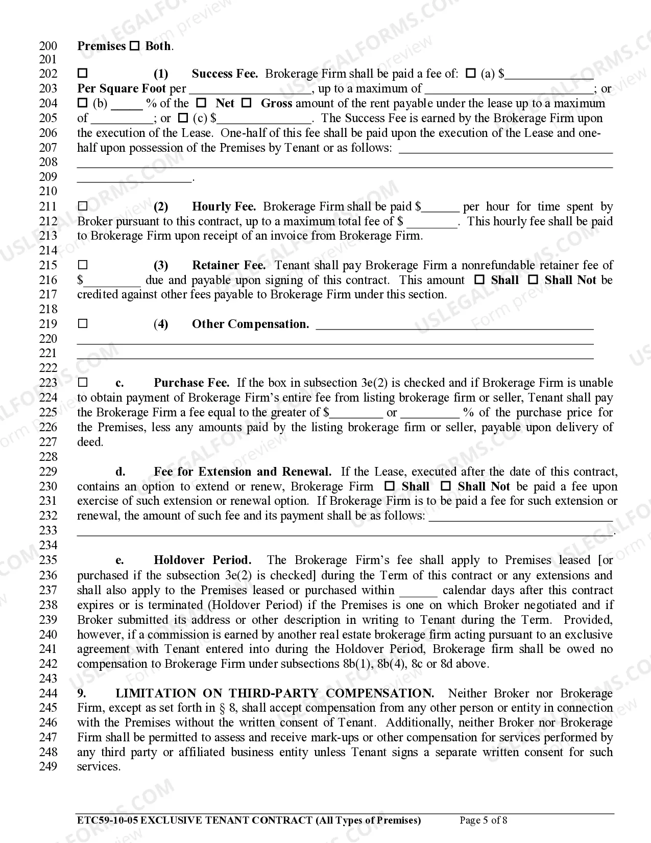 Preview Exclusive Tenant Contract for All Types of Premises