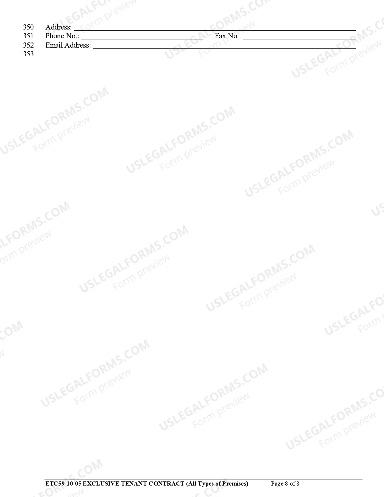 Preview Exclusive Tenant Contract for All Types of Premises
