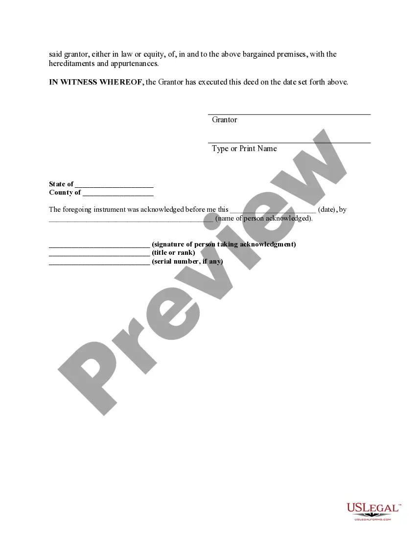 Preview Warranty Deed to Separate Property of One Spouse to Both as Joint Tenants