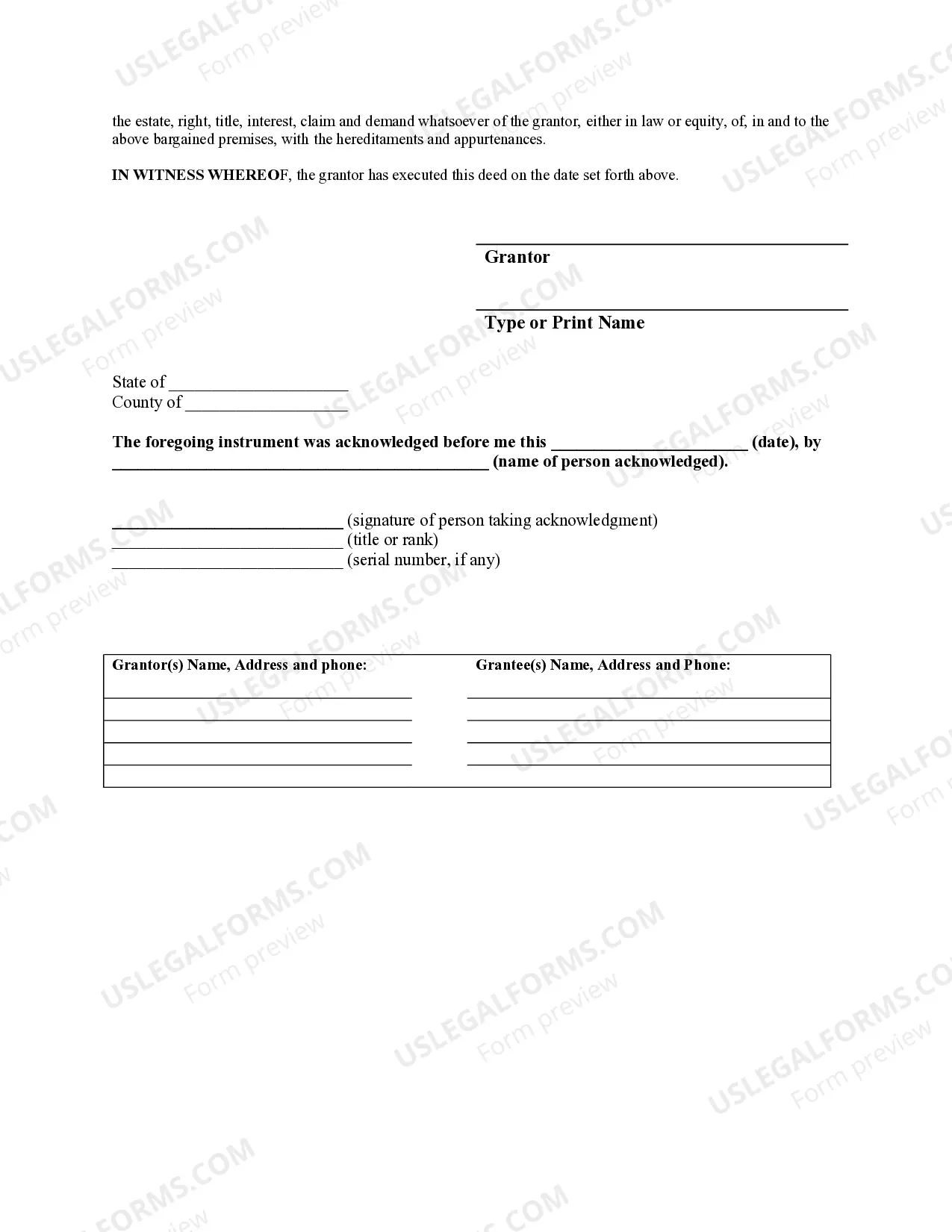 Preview Quitclaim Deed for Individual to Two Individuals as Joint Tenants