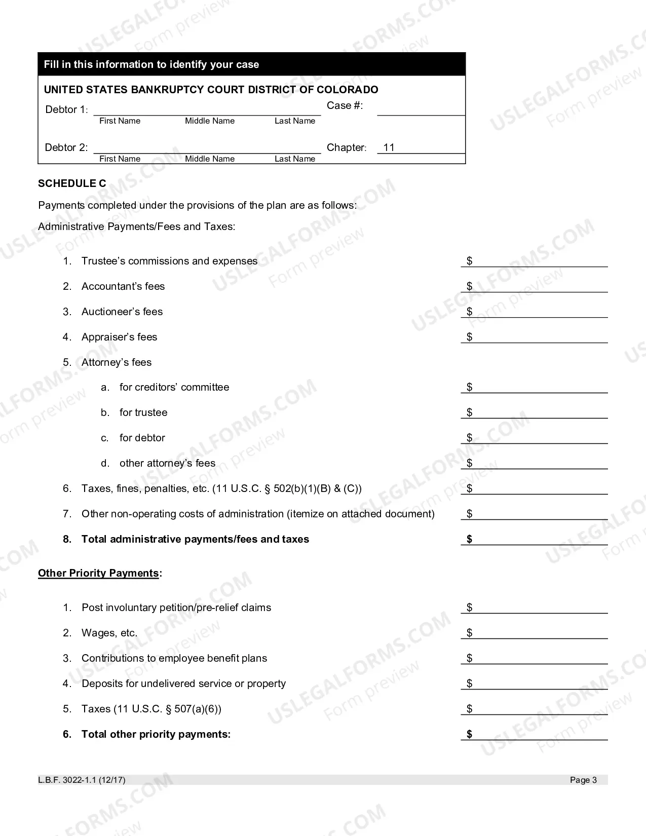 Preview Chapter 11 Final Report And Motion For Final Decree (Business Debtor)