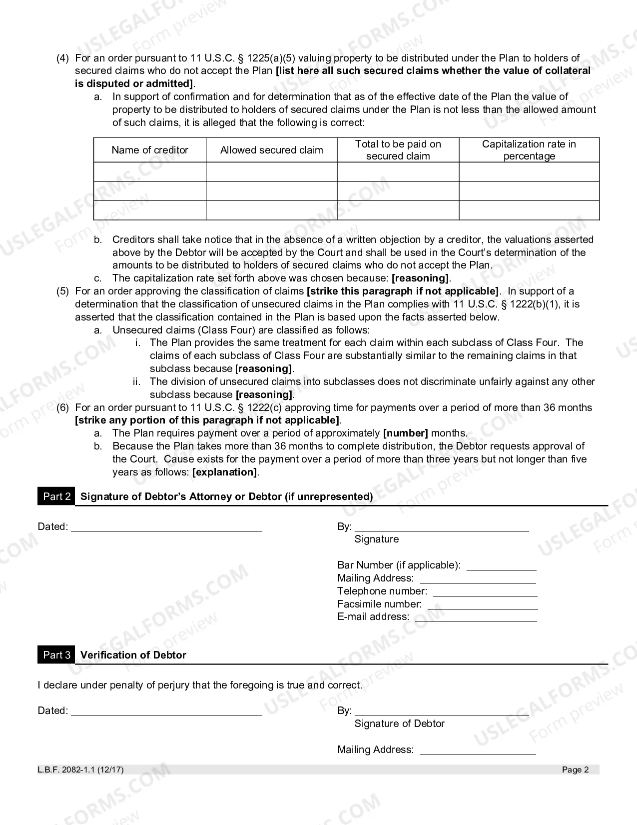 Preview Motion To Confirm Chapter 12 Plan