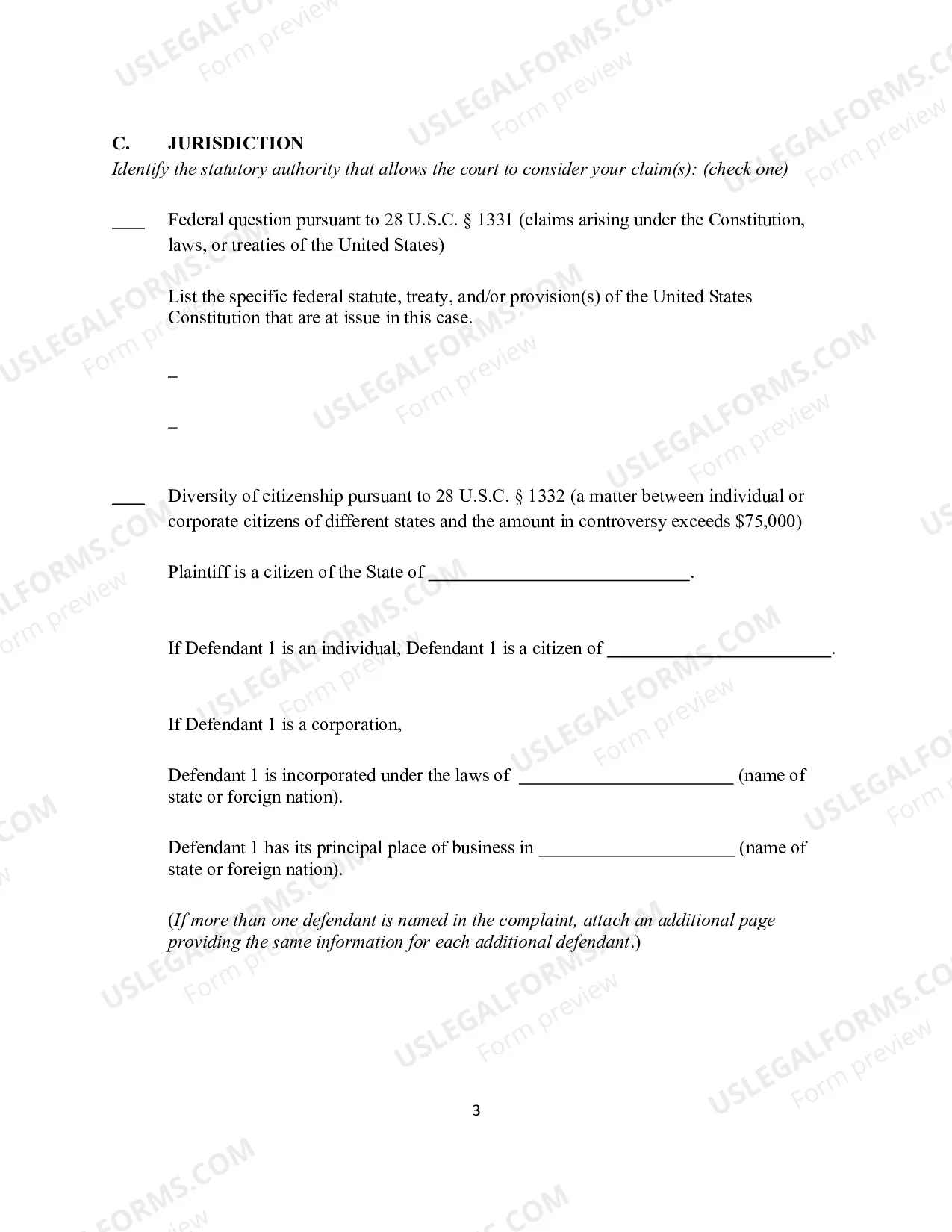 Preview Complaint