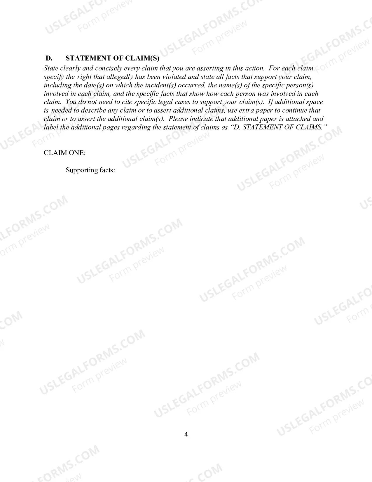Preview Complaint