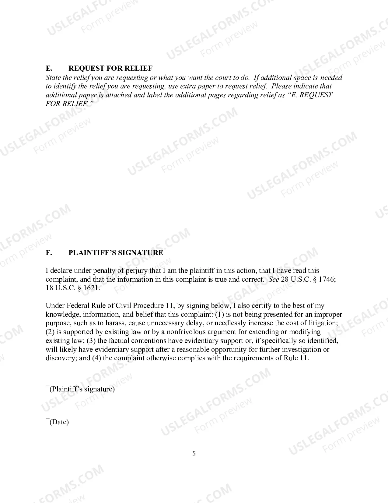 Preview Complaint