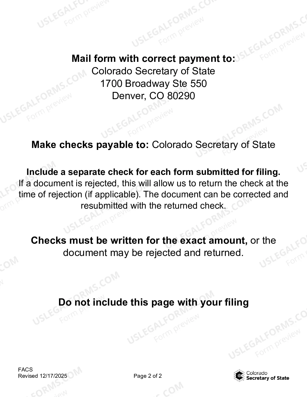 Preview Facsimile Signature Certificate