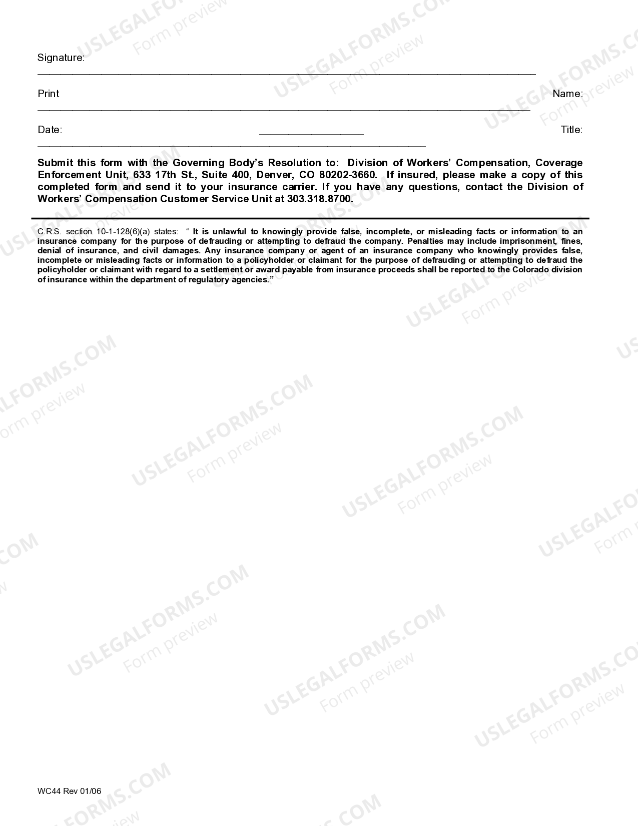 Colorado Springs Colorado Exclusion of Officials for