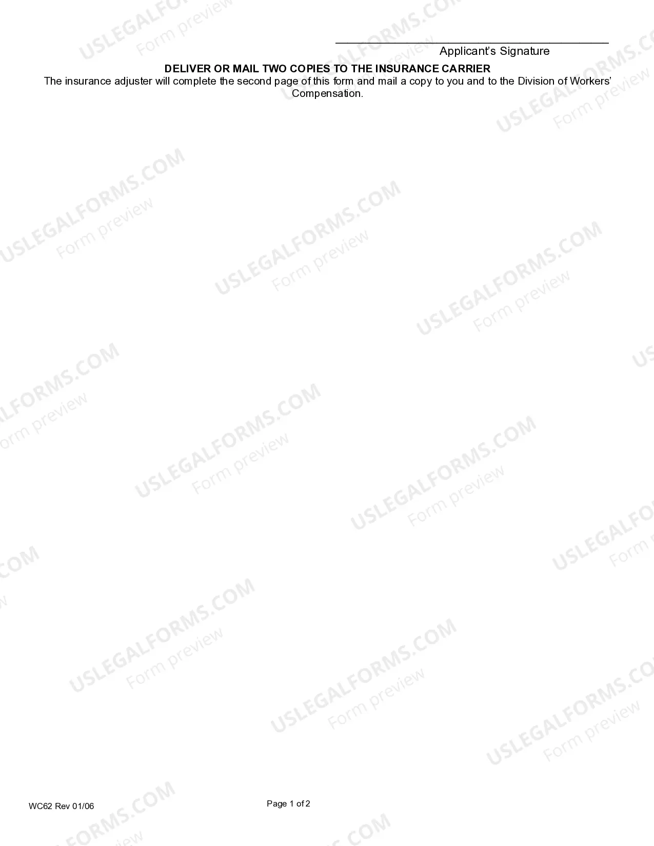 Preview Application for Lump Sum for Workers' Compensation