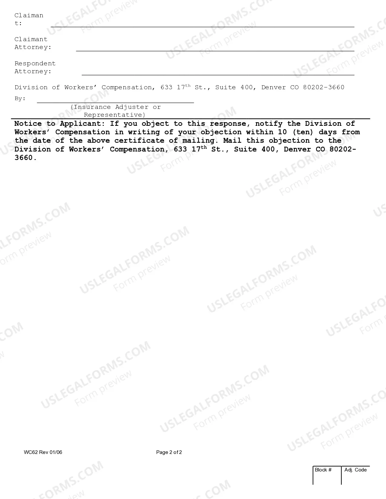 Preview Application for Lump Sum for Workers' Compensation