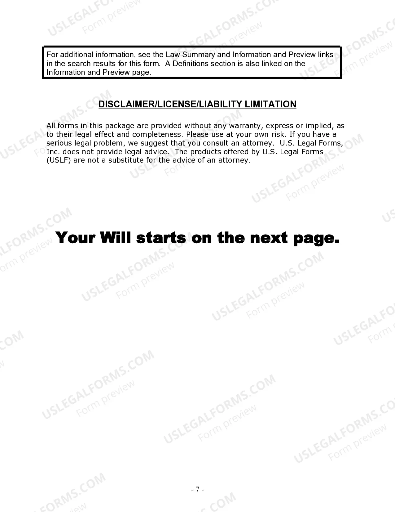 Preview Last Will and Testament for Civil Union Partner with Adult Children from Prior Marriage