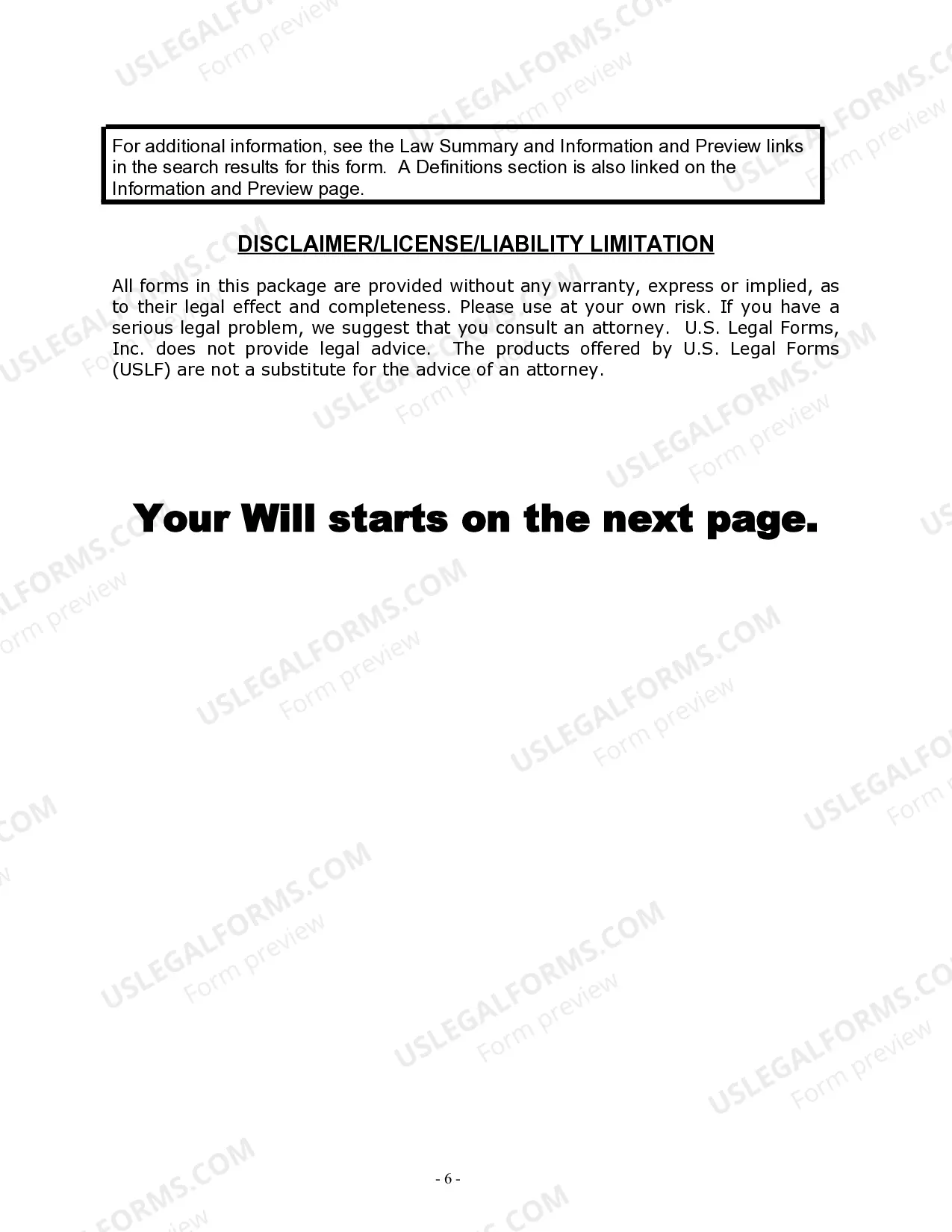 Preview Last Will and Testament for Civil Union Partner with Adult Children