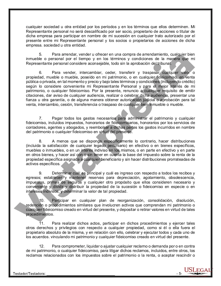 Preview Paquete de Voluntades Mutuas con Últimas Voluntades y Testamentos para Pareja Casada con Hijos Adultos