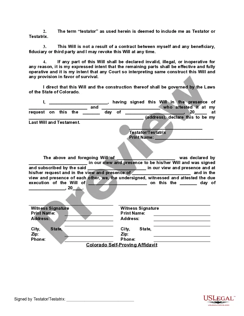 Get Last Will and Testament with All Property to Trust called a Pour Over Will Preview Last Will and Testament with All Property to Trust called a Pour Over Will