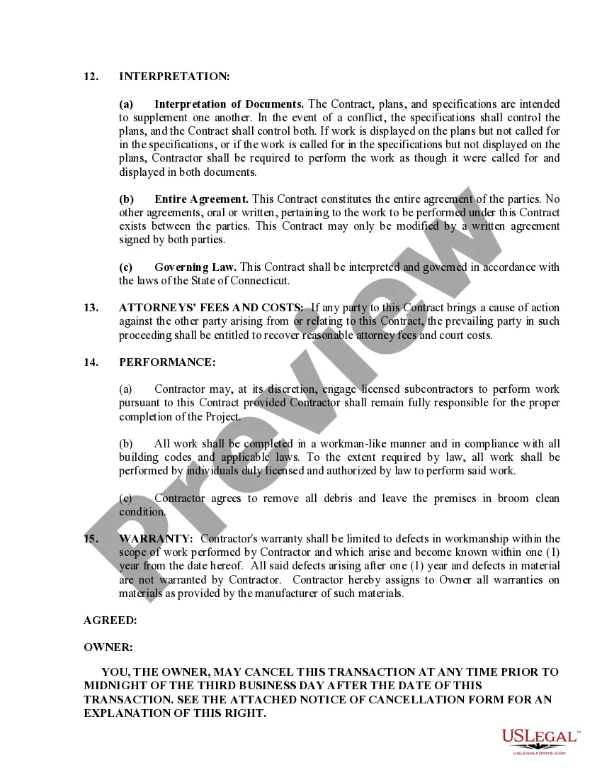 Preview Security Contract for Contractor