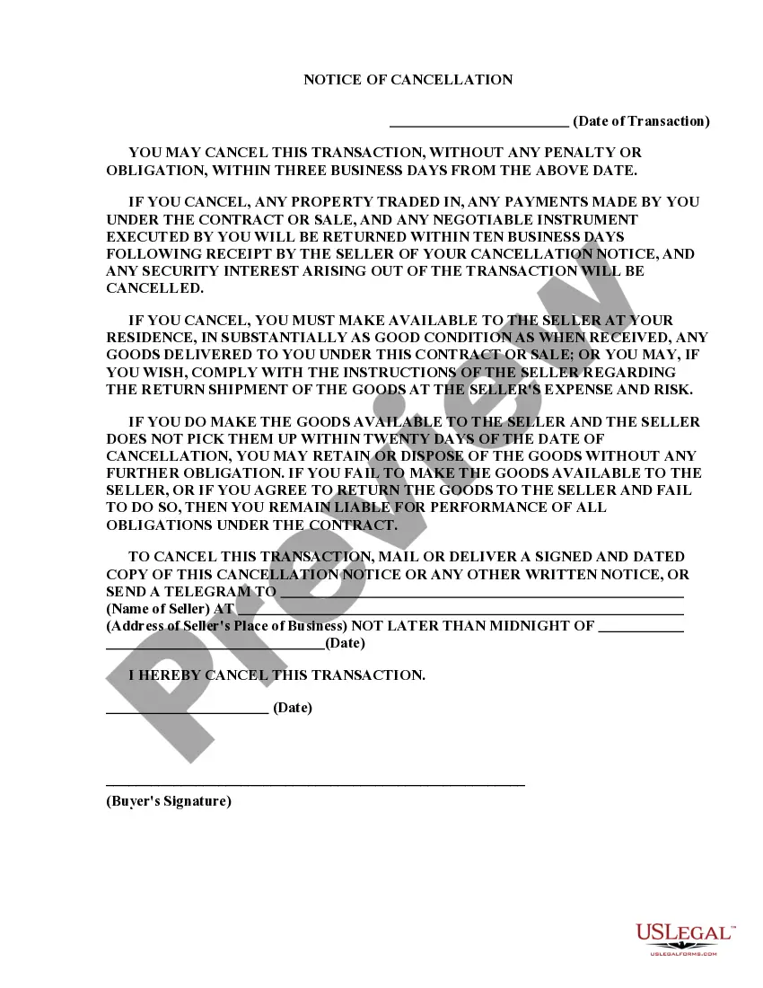 Preview Security Contract for Contractor