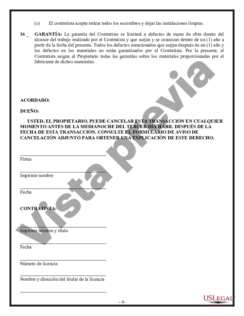 Preview Contrato de Drenaje para Contratista
