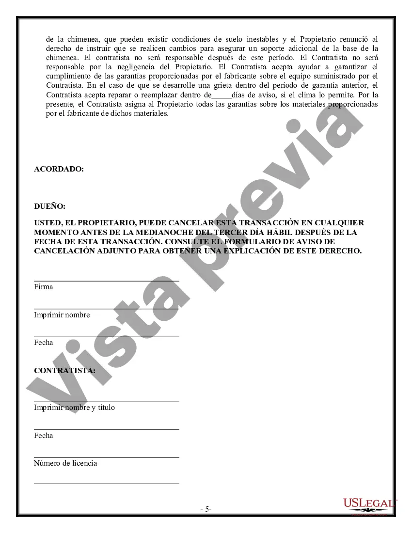 Preview Contrato de Fundación para Contratista