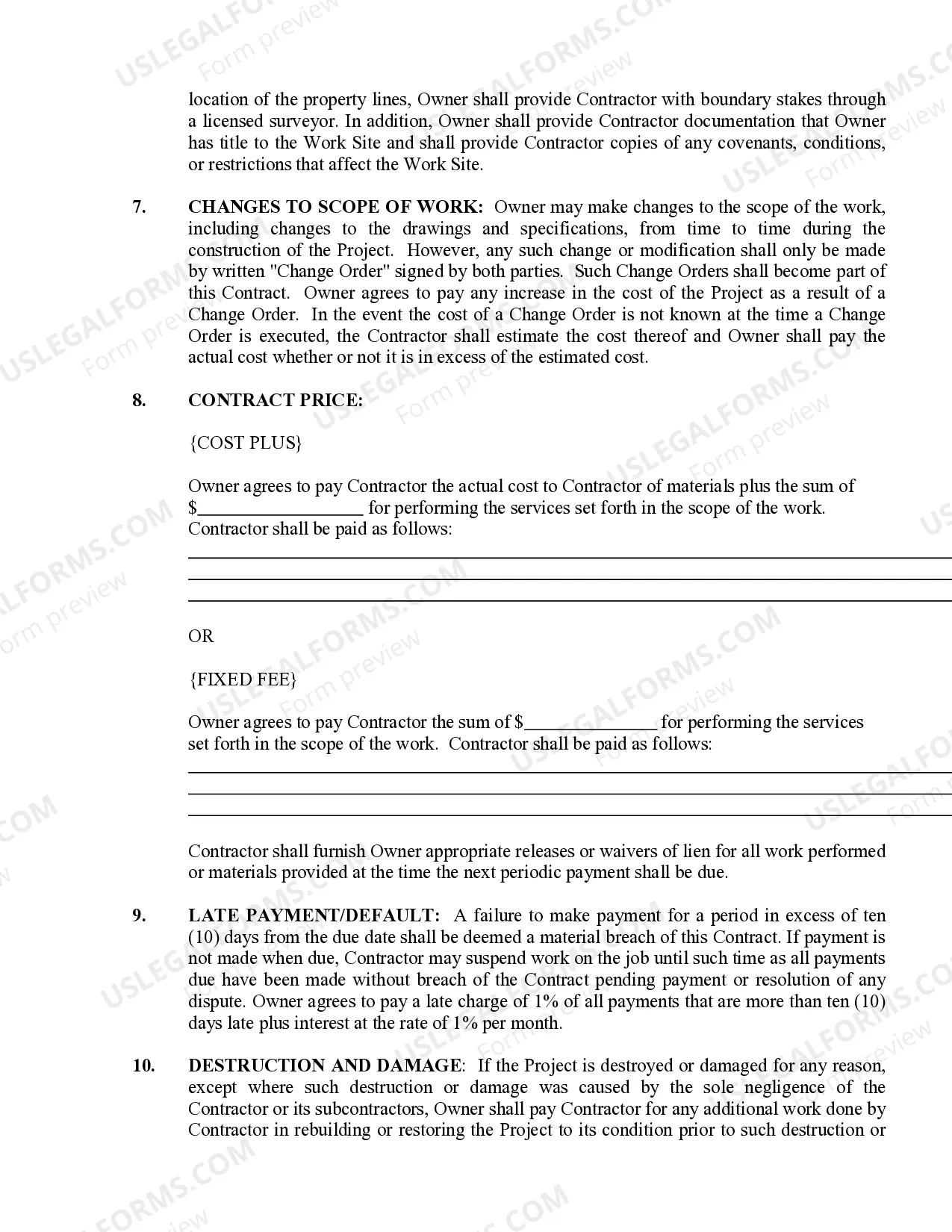Preview Sheetrock Drywall Contract for Contractor