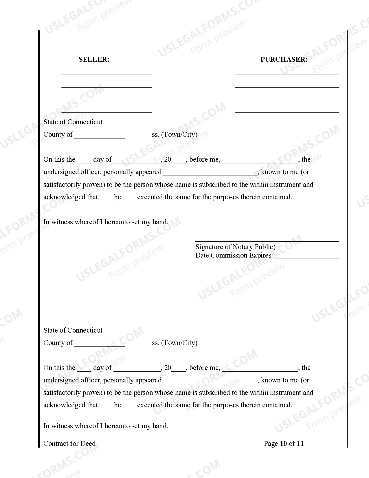 Preview Agreement or Contract for Deed for Sale and Purchase of Real Estate a/k/a Land or Executory Contract