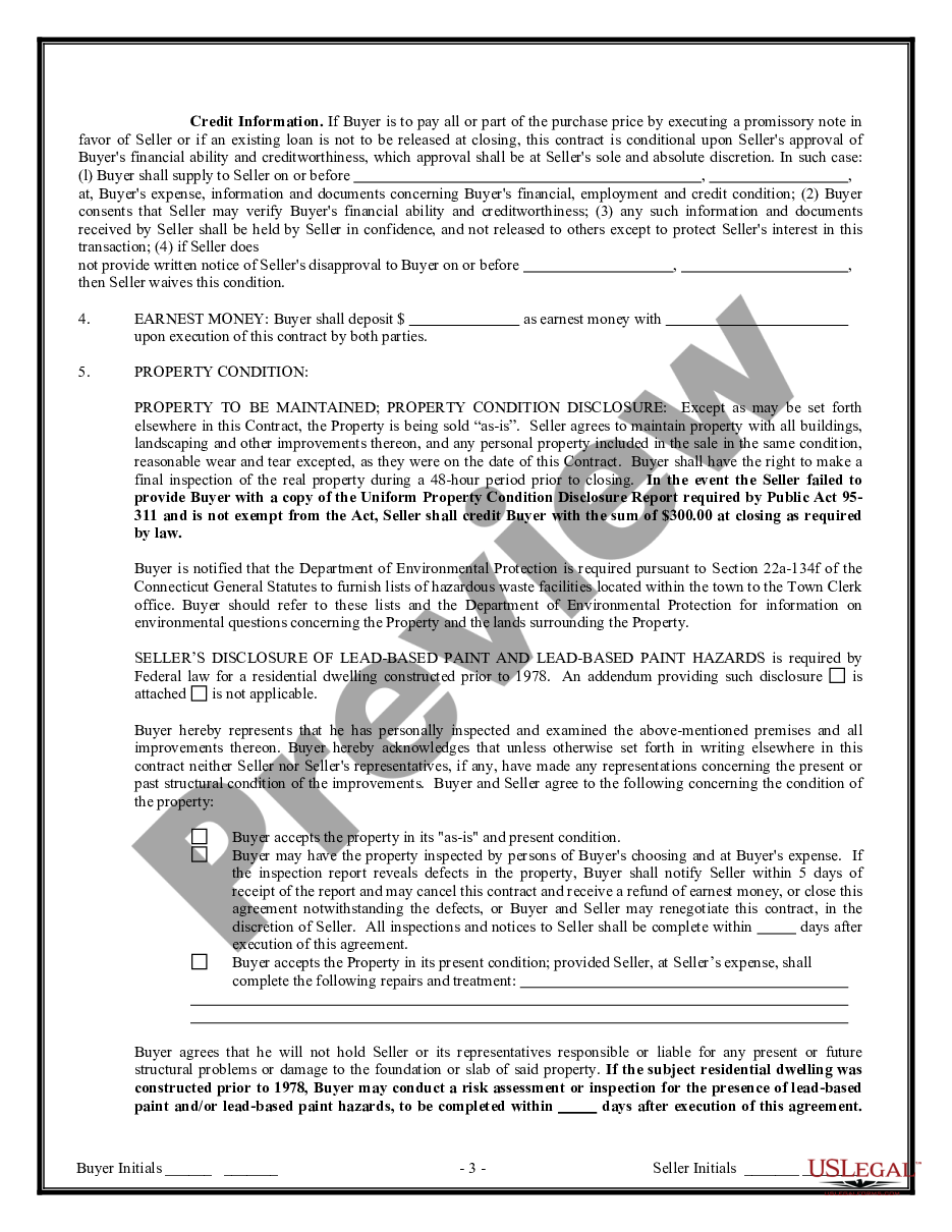 page 2 Contract for Sale and Purchase of Real Estate with No Broker for Residential Home Sale Agreement preview