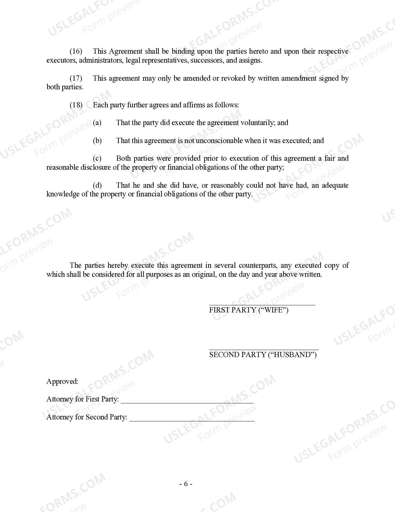 Preview Connecticut Prenuptial Premarital Agreement without Financial Statements - Uniform Premarital Agreement Act