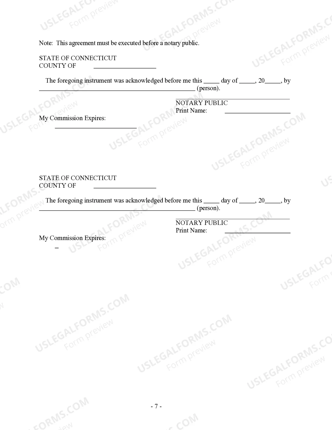 Preview Connecticut Prenuptial Premarital Agreement without Financial Statements - Uniform Premarital Agreement Act