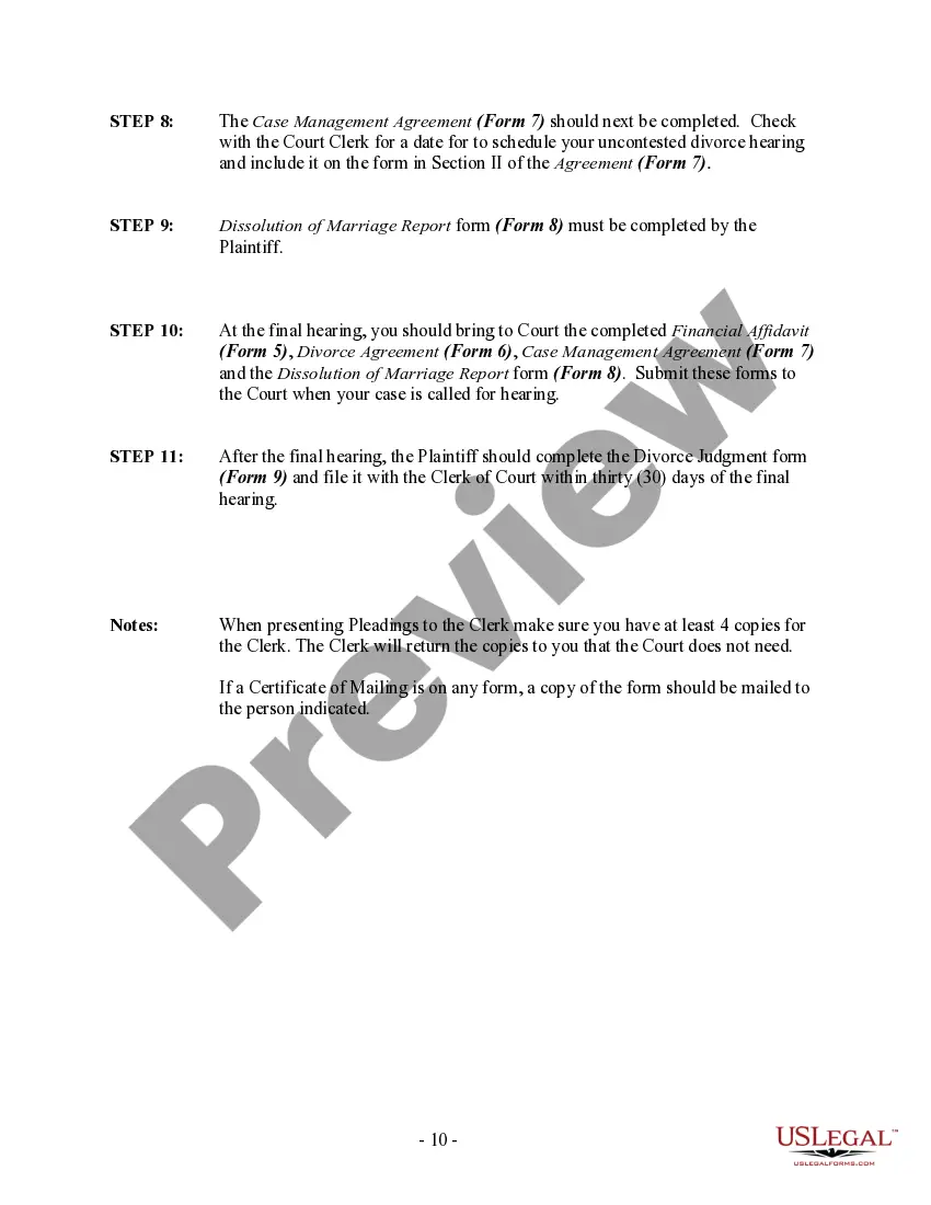 Preview Connecticut No-Fault Agreed Uncontested Divorce Package for Dissolution of Marriage for Persons with No Children with or without Property and Debts