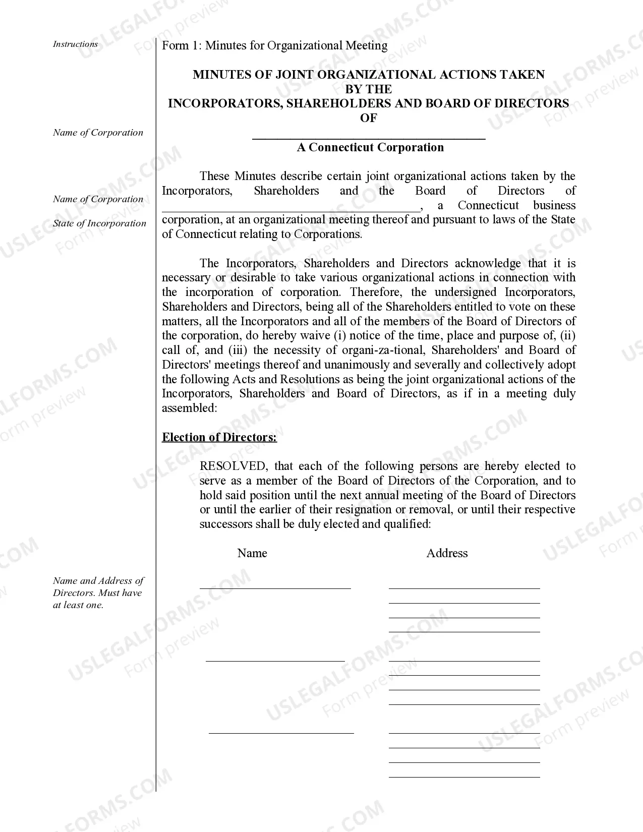 Preview Corporate Records Maintenance Package for Existing Corporations