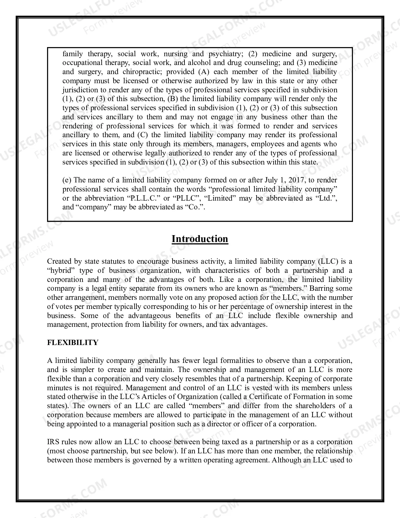 Preview Connecticut Limited Liability Company LLC Formation Package