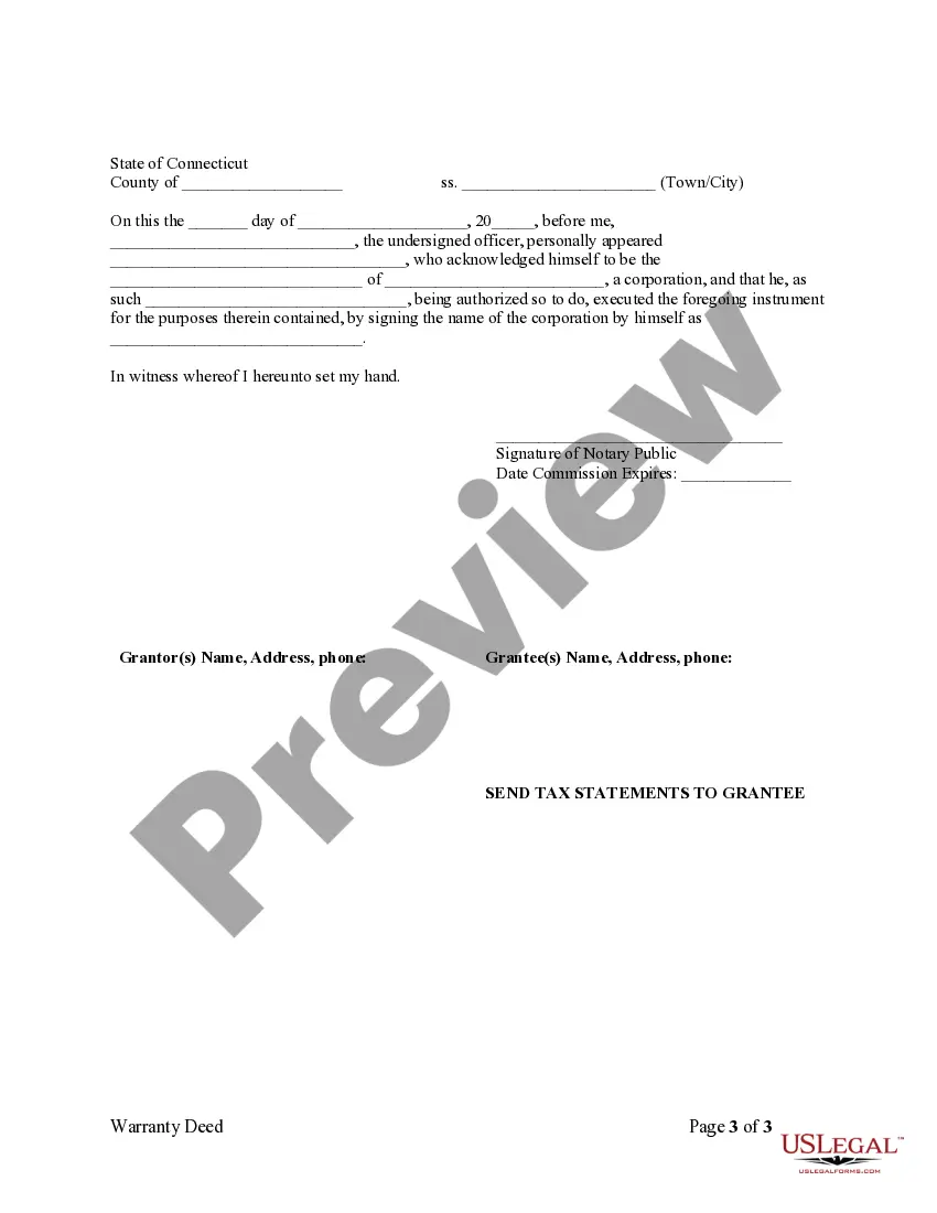 Preview Warranty Deed from Corporation to Two Individuals