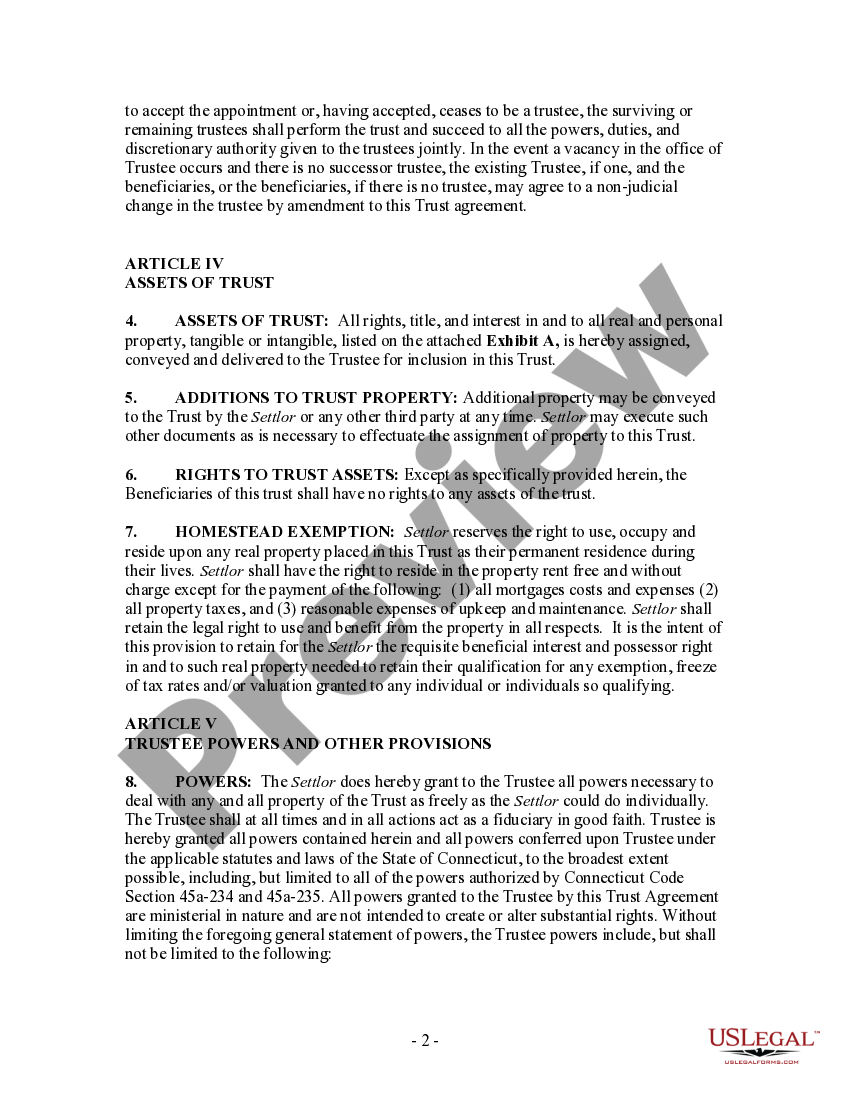 Revocable Living Trust With Incapacity Clause US Legal Forms