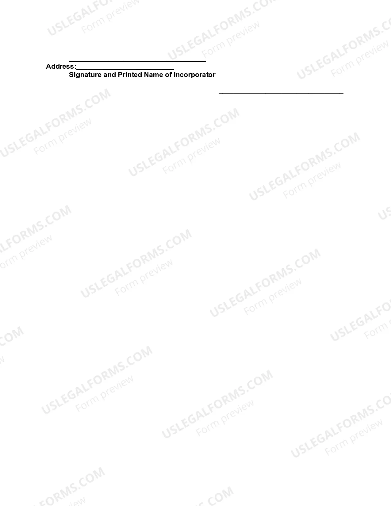 Preview Certificate of Incorporation Nonstock Connecticut Corporation