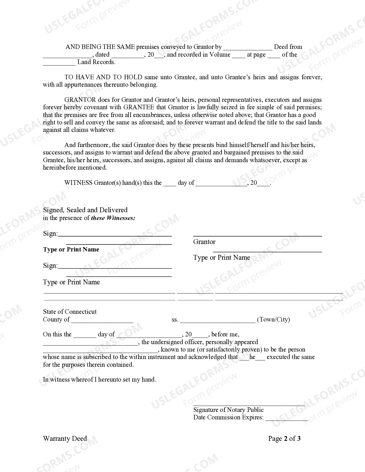 Preview Warranty Deed from Individual to Individual