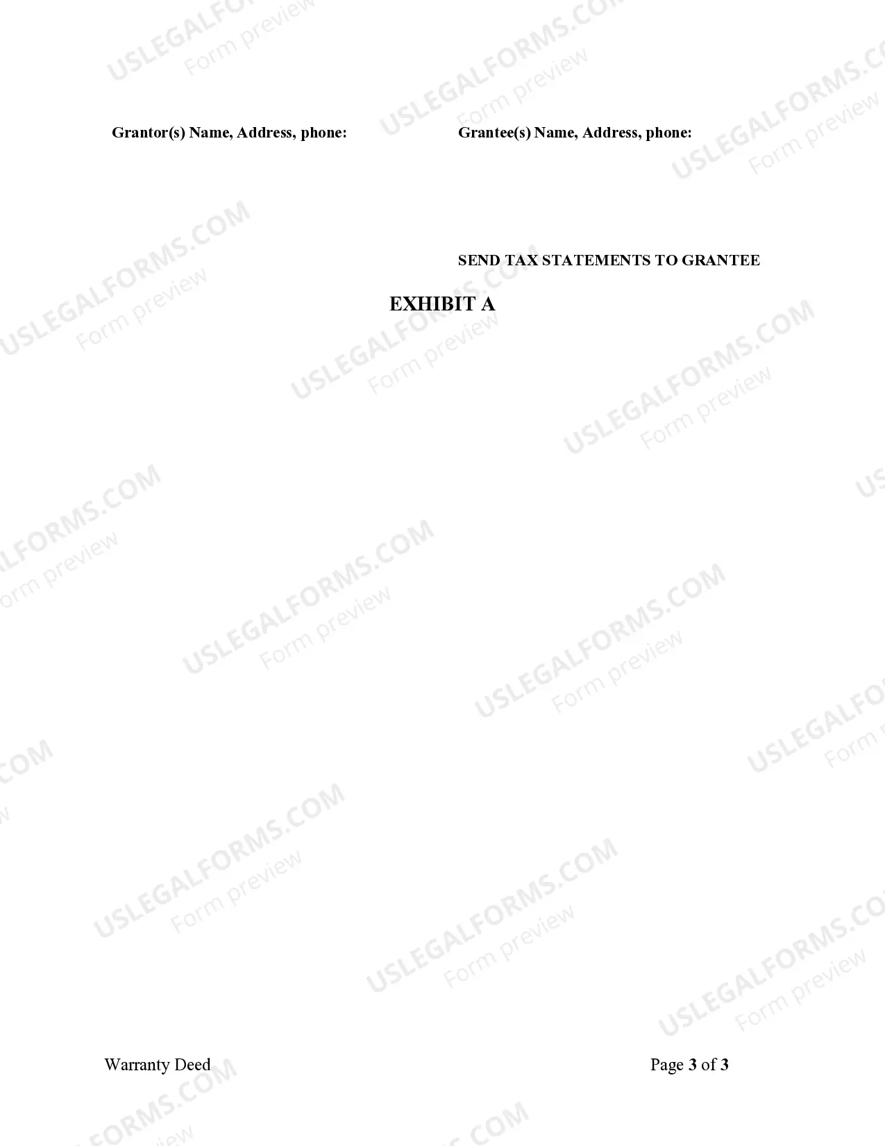 Preview Warranty Deed from Individual to Individual