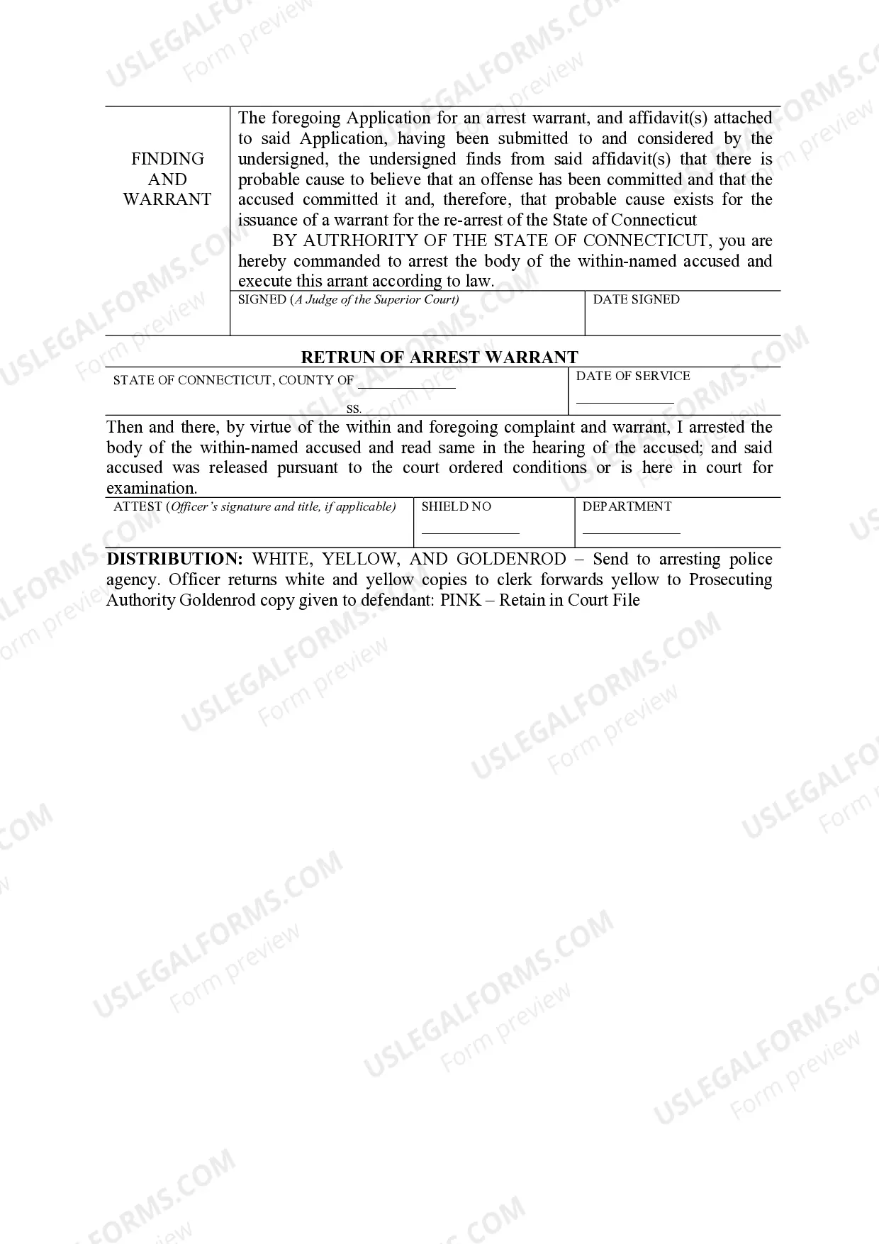 Preview Warrant/Summons/Ticket