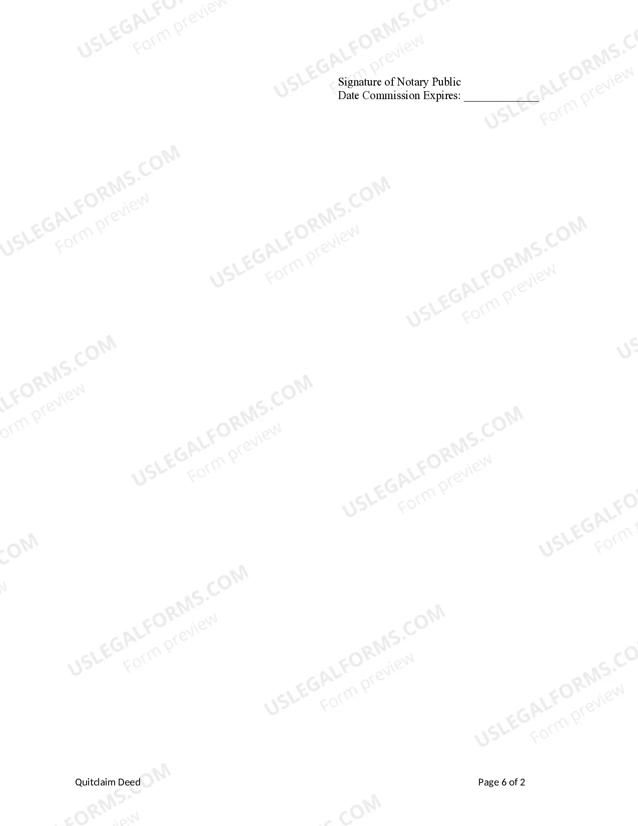 Preview Quitclaim Deed - Individual to Two Individuals