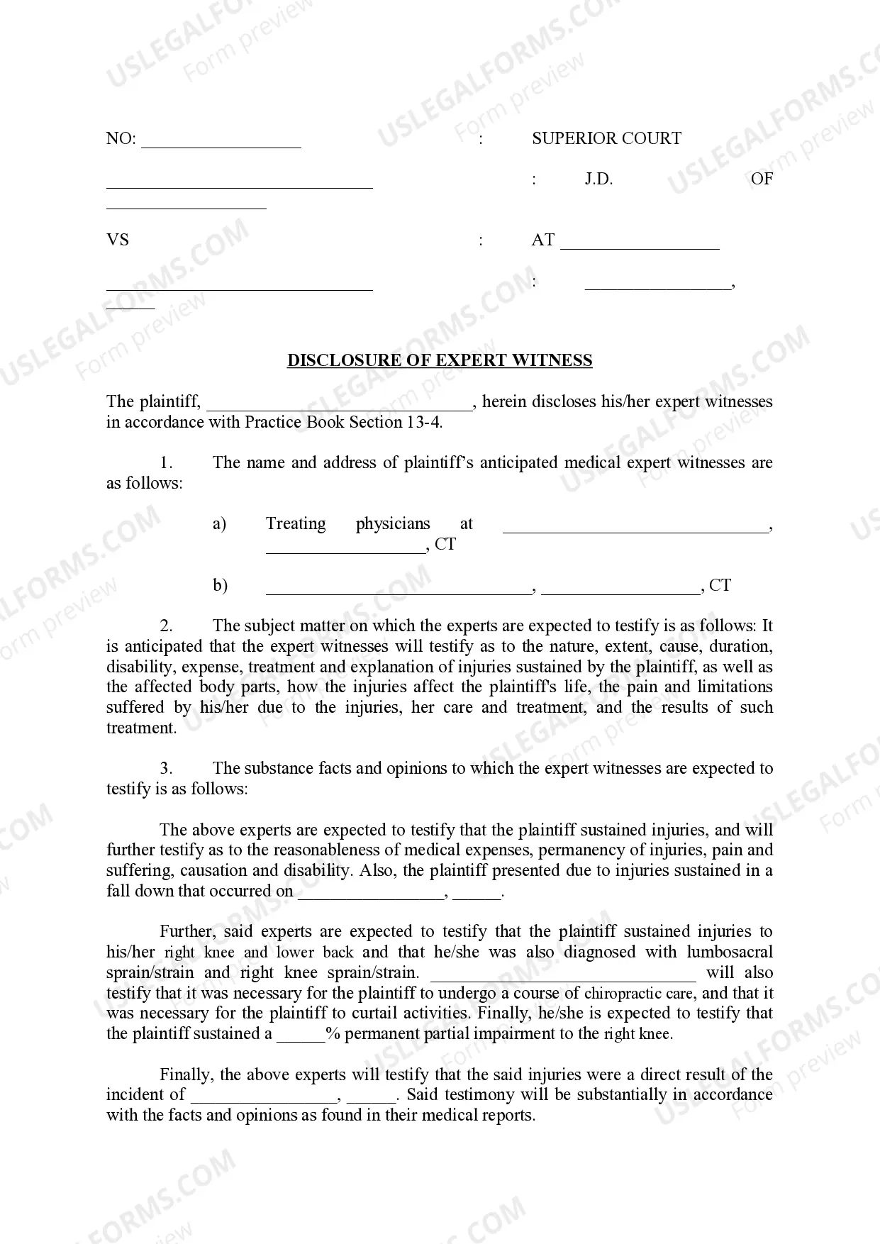 Preview Complaint (Personal Injury due to Negligence)