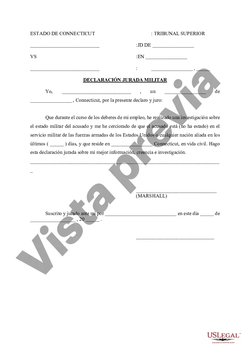 Preview Declaración jurada militar