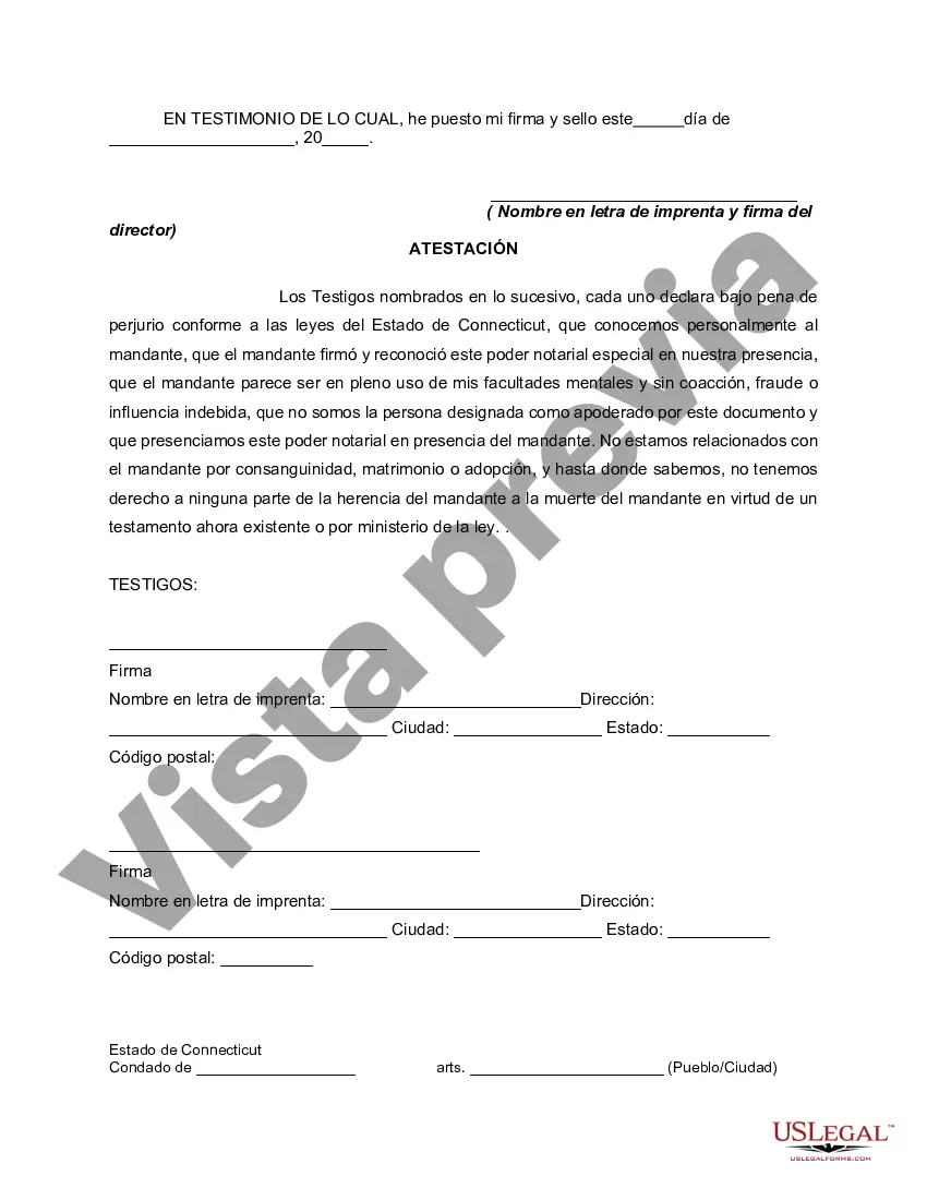 Preview Poder notarial de resorte duradero