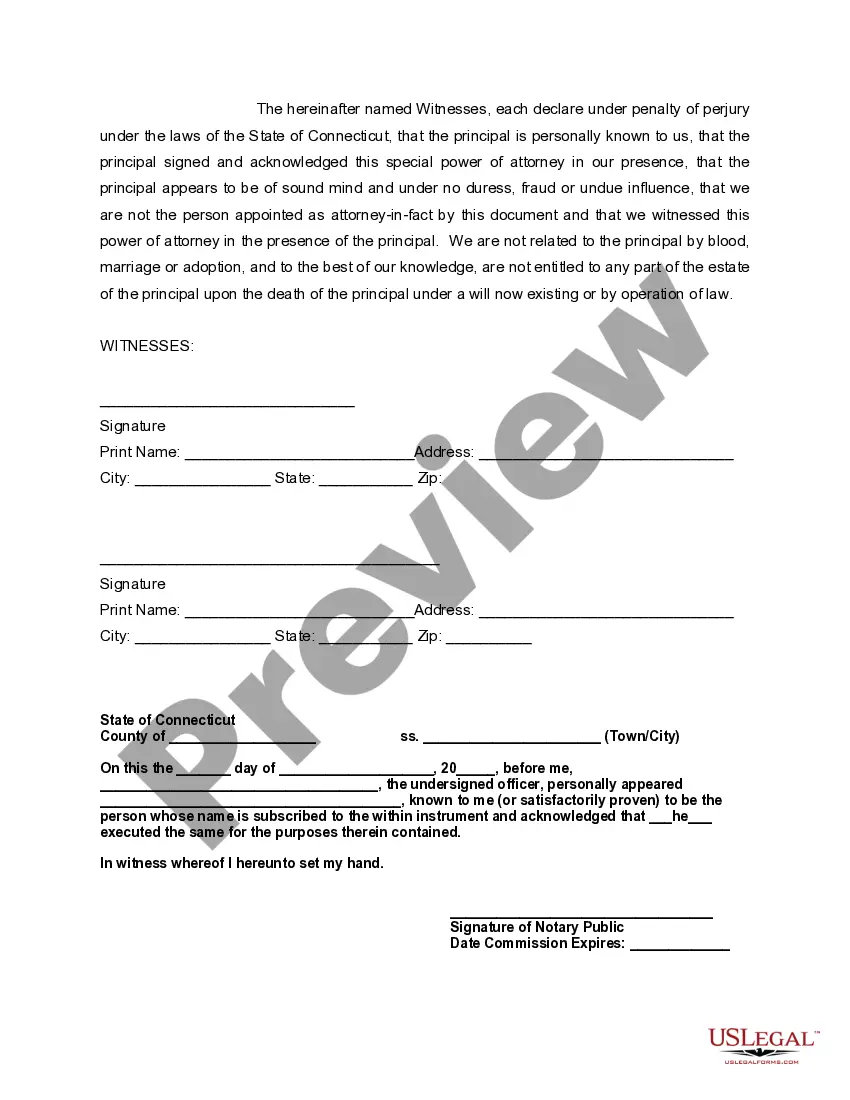 Preview Durable Springing Power of Attorney