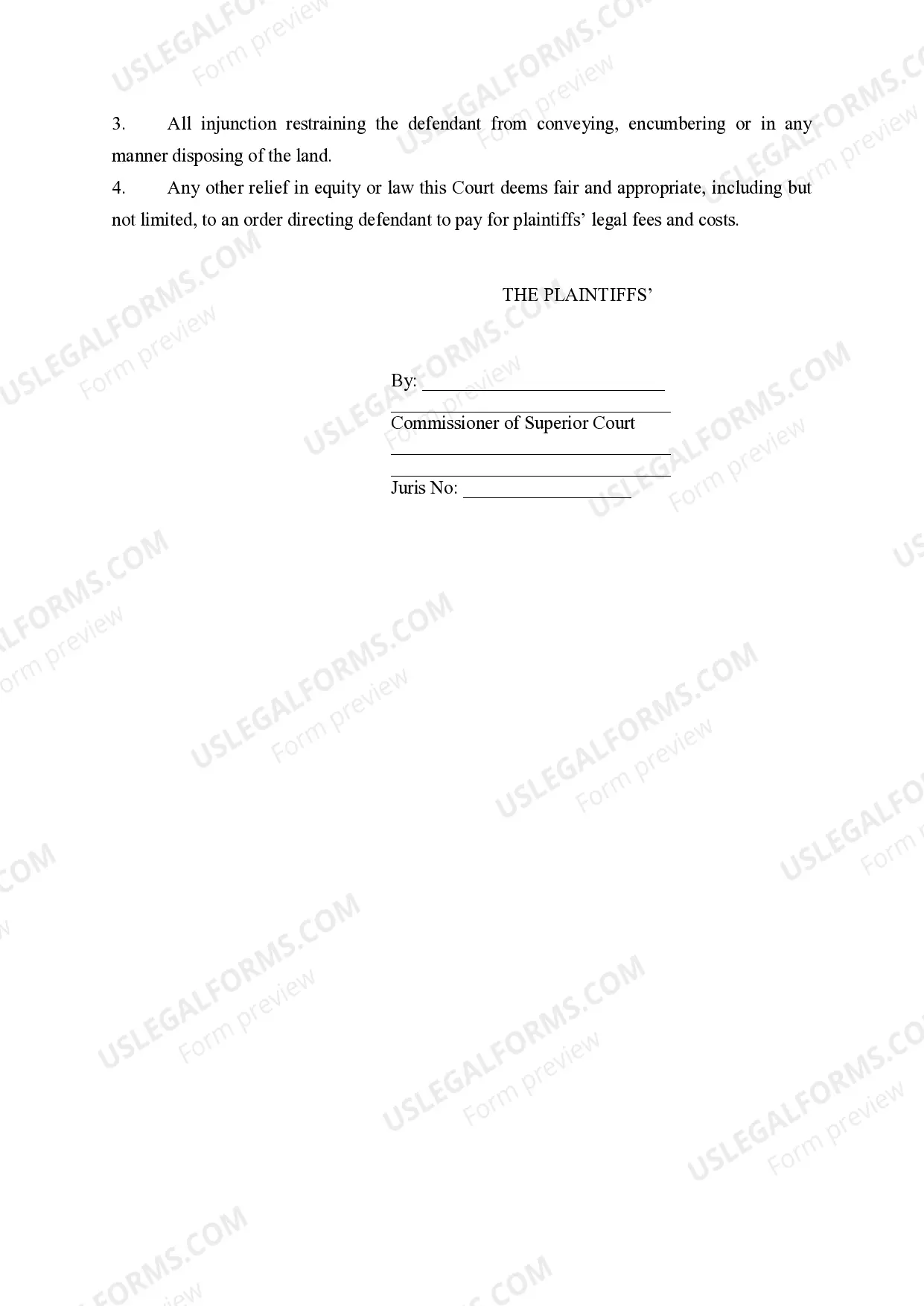 Preview Complaint regarding Repudiating an Agreement