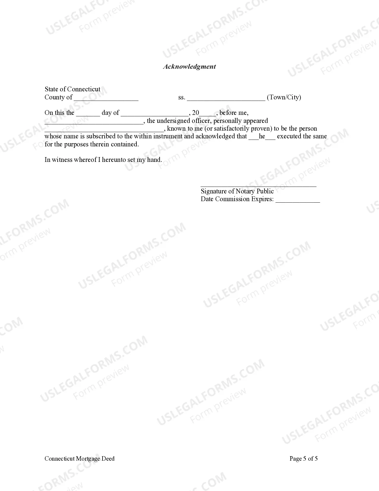 Preview Mortgage Deed